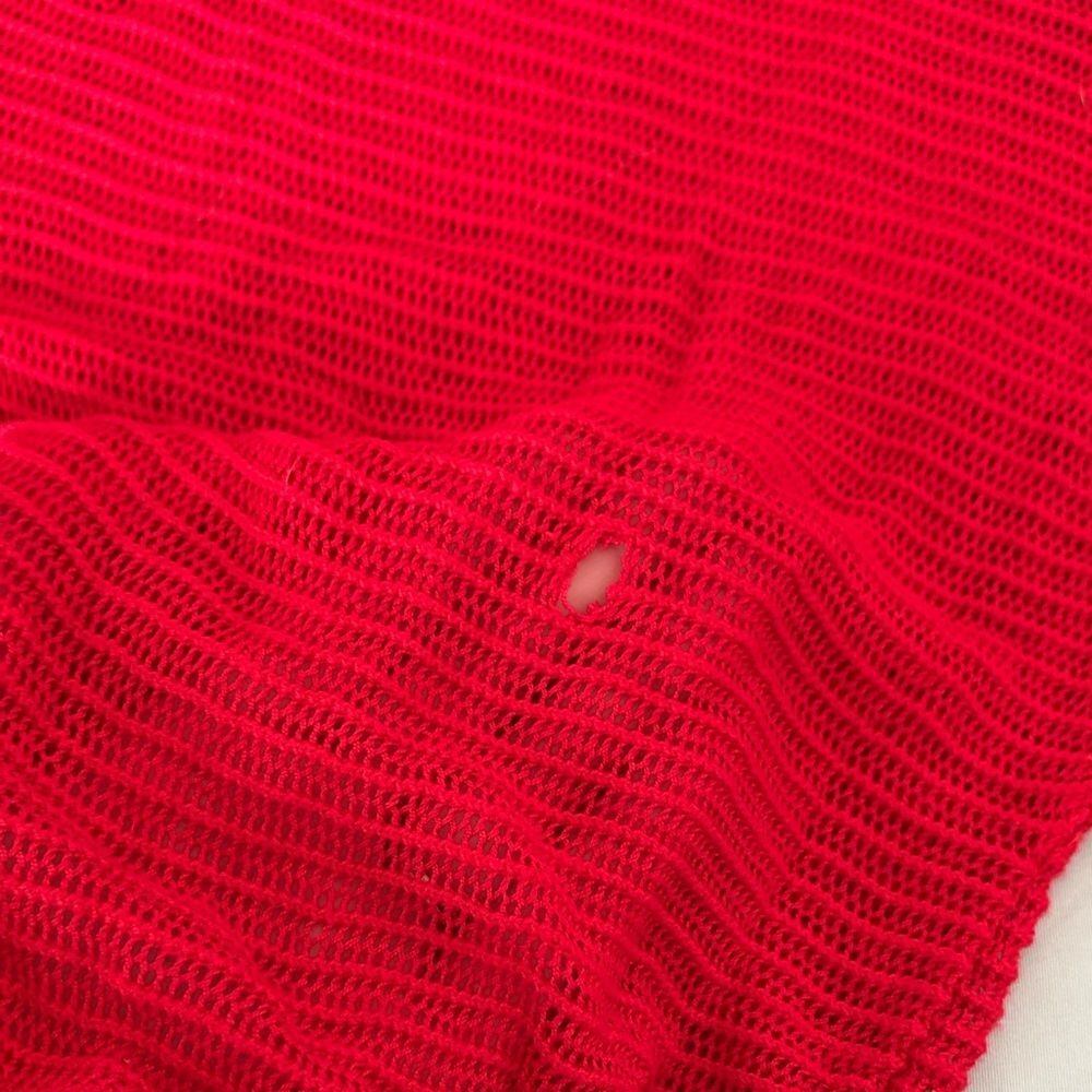 Wishful Park Red Women's Blouse - Picture 3 of 6